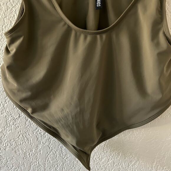 Beth Richards Knot Olive Green Bikini Top Women’s Size Large - Picture 5 of 7